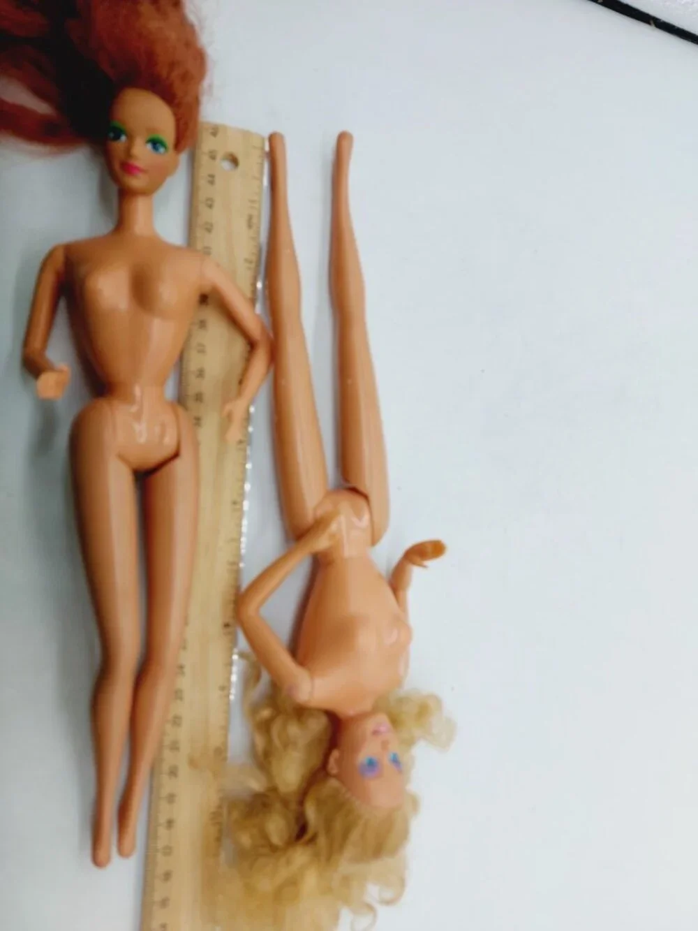 Barbie 1 Blonde 1966 And 1 Red Hair 1985 Mattel Lot Of 2